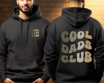 Cool Dads Club Hoodie personalized with name, father t-shirt gift, expectant dad announcement, Father's Day, Cool Dad Sweatshirt, Dad
