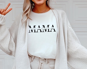 MamaT-Shirt personalized with name and year, Mama T-Shirt gift, expectant mom announcement, Mother's Day, mother sweater, mom shirt