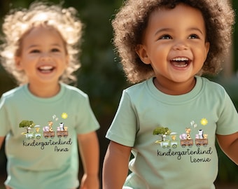 Maglietta personalizzata per l'asilo con nome e anno, maglietta per bambini dell'asilo, regalo per l'asilo nido 2026 per bambini e bambine