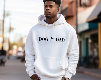 Dog Dad Sweatshirt Personalized, T-Shirt with Dog Name, Dog Owner Personalized Gift, Pet Lover, Dog Dad Hoodie