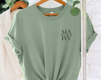 Minimalistisches Mama T-Shirt personalisiert mit Name, Mama Sweatshirt Geschenk, werdender Mama Ankündigung, Muttertag, Mama Kapuzenpullover