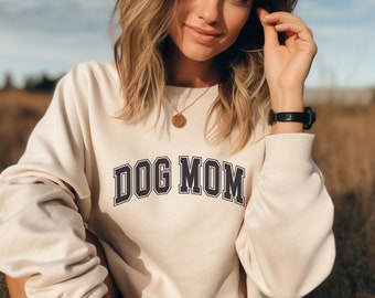 Dog Mom Sweatshirt, Shirt Dog Shirt, Dog Owner Gift, Pet Lover, Dog Mom Sweater, Minimalist Sweater Dog, Dog Mom
