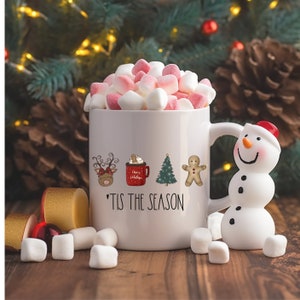 Christmas mug, retro Christmas mug, Christmas mug, winter mug, Christmas mug, winter mug, cute mug with Christmas motif