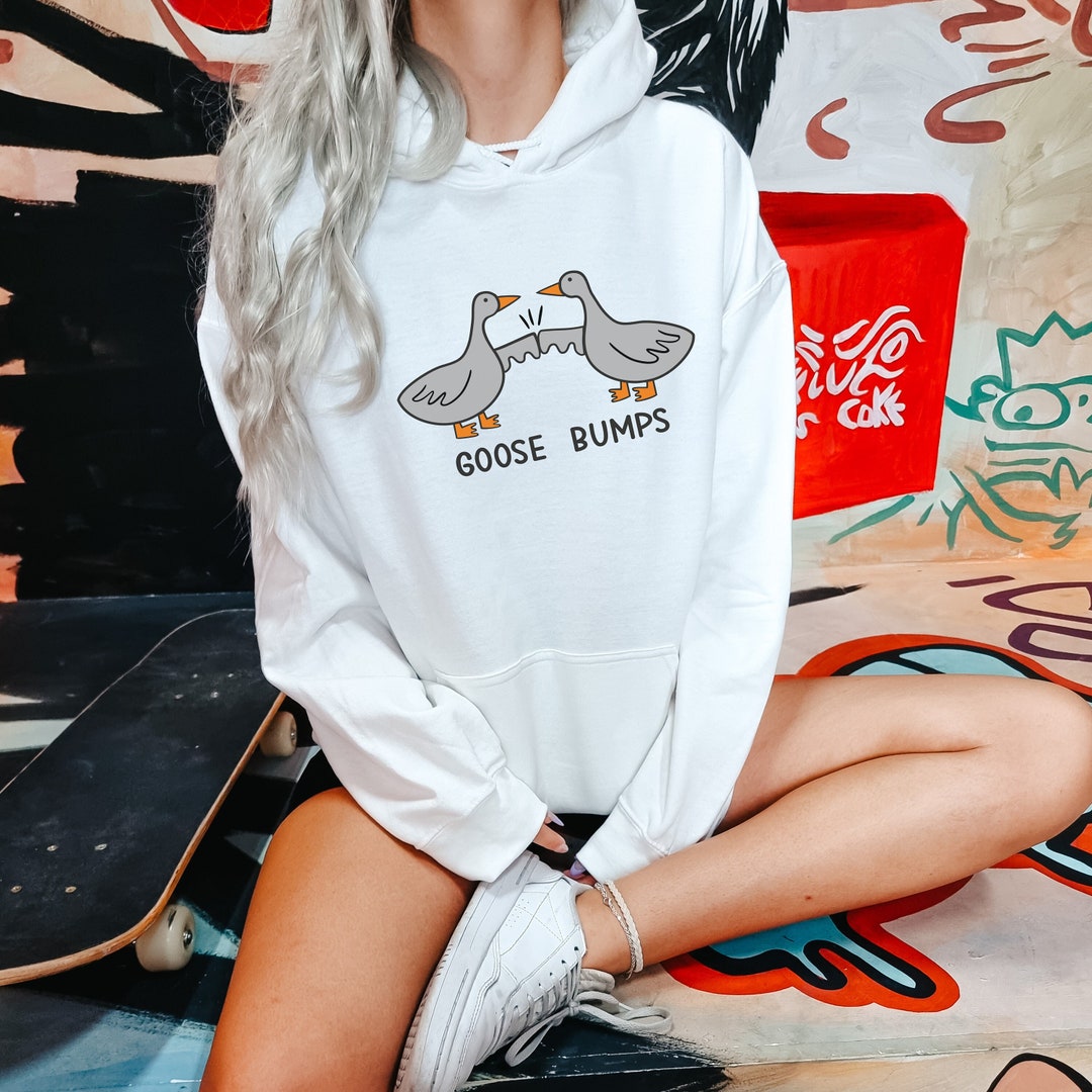 Goose Bumps Sweatshirt, Couple Geese Sweater, Silly Goose Hoodie ...
