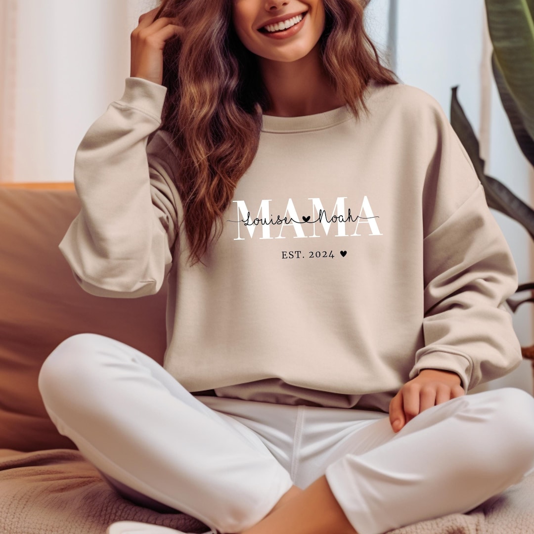 Neutral Football Mama Ivory Graphic Pullover