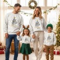 Personalized Christmas family outfit, matching mom dad mini baby, winter family outfit, T-shirts sweaters matching outfits family product logo