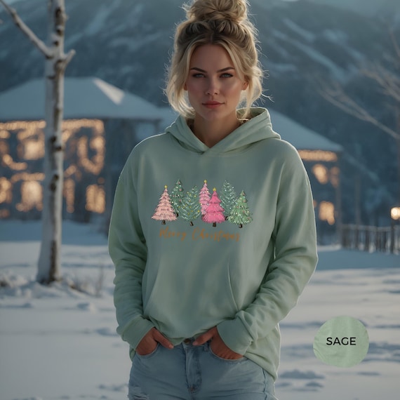 Christmas tree hoodie hotsell