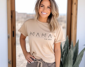 Cool mom t-shirt personalized, hoodie mom name date, mom sweatshirt gift birth, gift mother, mom birth year, sweater mom