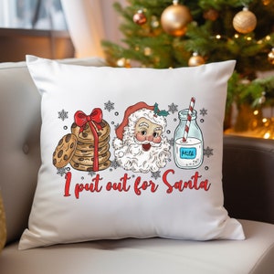 Christmas Santa cushion cover 50x50, Christmas Santa cushion cover 40x40 winter, Christmas cushion cover, Christmas biscuits cushion
