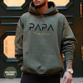 Dad hoodie personalized with name, father t-shirt gift, expecting dad announcement, Father's Day, cool dad sweatshirt, best dad product logo