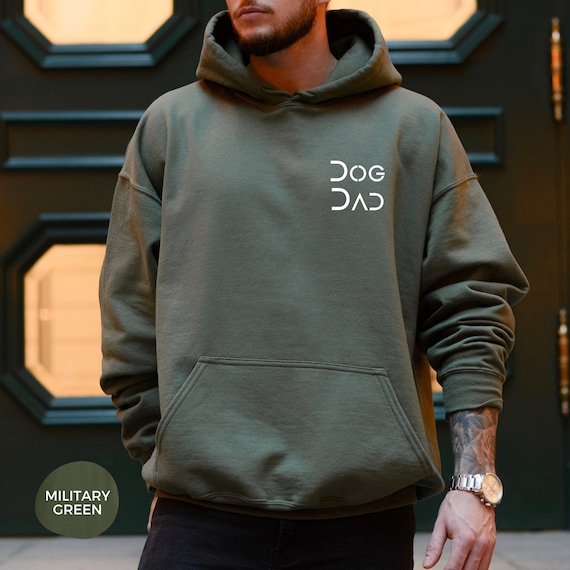 Dog Dad Hoodie  , T-Shirt Dog Dad, Sweater für Ihn Dog, Haustier Liebhaber, Hunde Papa Hoodie, Minimalistischer Pulli  Hunde Papa  Mann