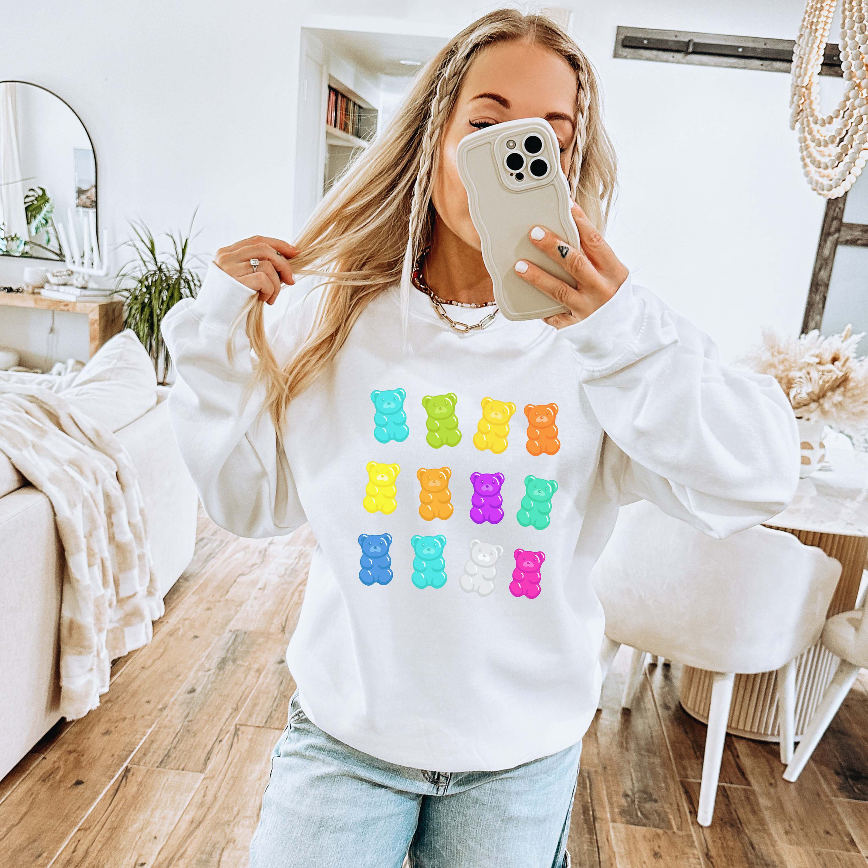 Gummy bears sweatshirt colorful gummy bears tshirt cute hoodie hoodie cute colorful gummy bears hoodie gummy bears