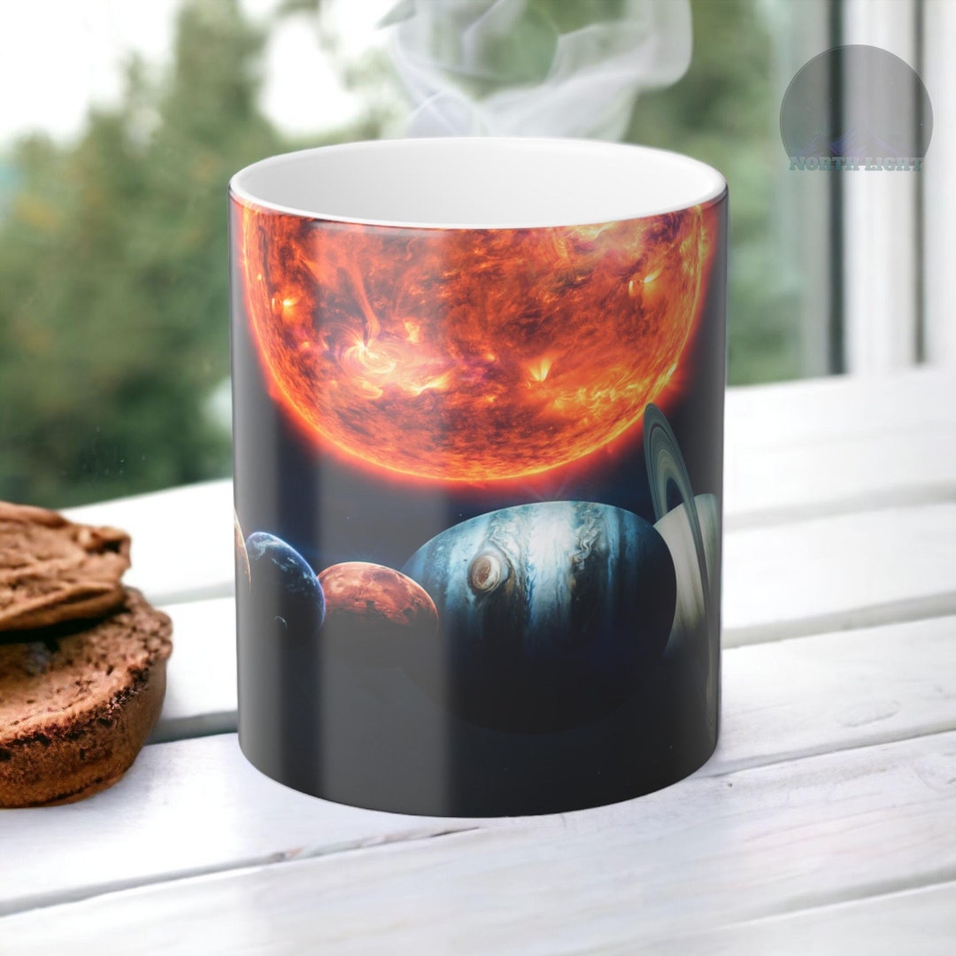 Heat Reactive Solar System Mug – Color Changing Universe Coffee Cup - Etsy