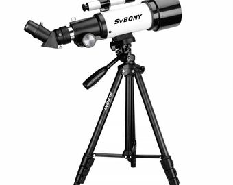SV501P Telescope 60/400 Portable Refractor for Adults Astronomy - Telescope for Moon, Planetary & Aurora Borealis Observation