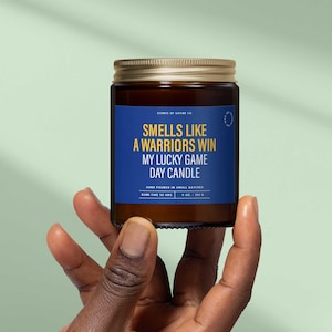 Smells Like A Warriors Win Candle - Lucky Game Day Candle Birthday Gift For Husband - Basketball Candle Sport Gifts For Men-Home-Decor SS249