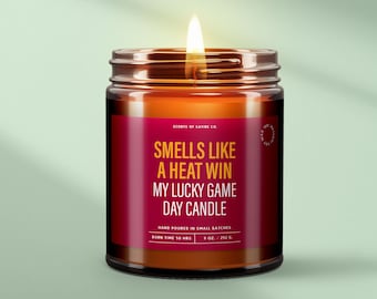 Smells Like a Heat Win Candle, Sports Candles, Gifts For Him, Lucky Game Day Candles, Basketball Candles, Anniversary Gifts, Decor, SS230