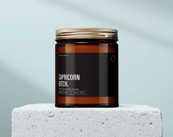Capricorn Bitch – Funny Zodiac Birthday Soy Wax Candle | SS75