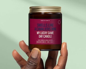 Cleveland Cavaliers Candle, Lucky Cav Basketball Fan Candle, Game Day Soy Candle,Funny Gift For Him, Sports Candle,Watch Party Decor|SS224