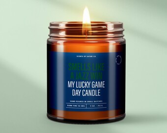 Utah Jazz Candle, Lucky Sports Candle, Utah Basketball Fan Gift, Smells Like a Jazz Win Candle, Game Day Gift For Boyfriend, Decor | SS232