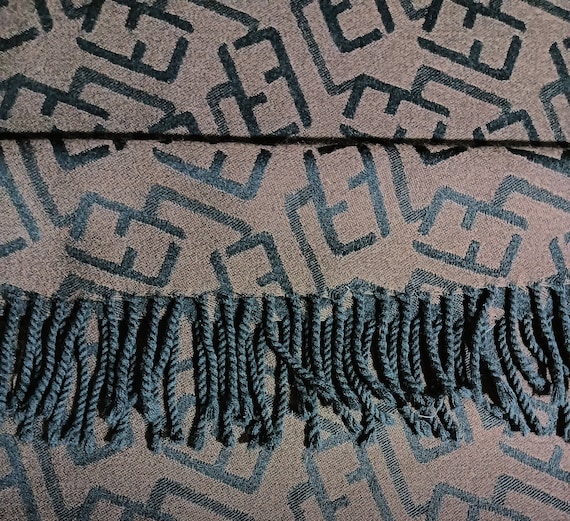 Free shipping Fendi wool scarf  (15"x58") A310 - image 1