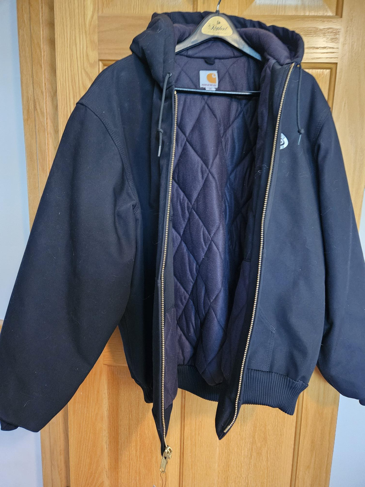 Carhartt Black Jacket XL Tall, Item #J140BLK, Dated November