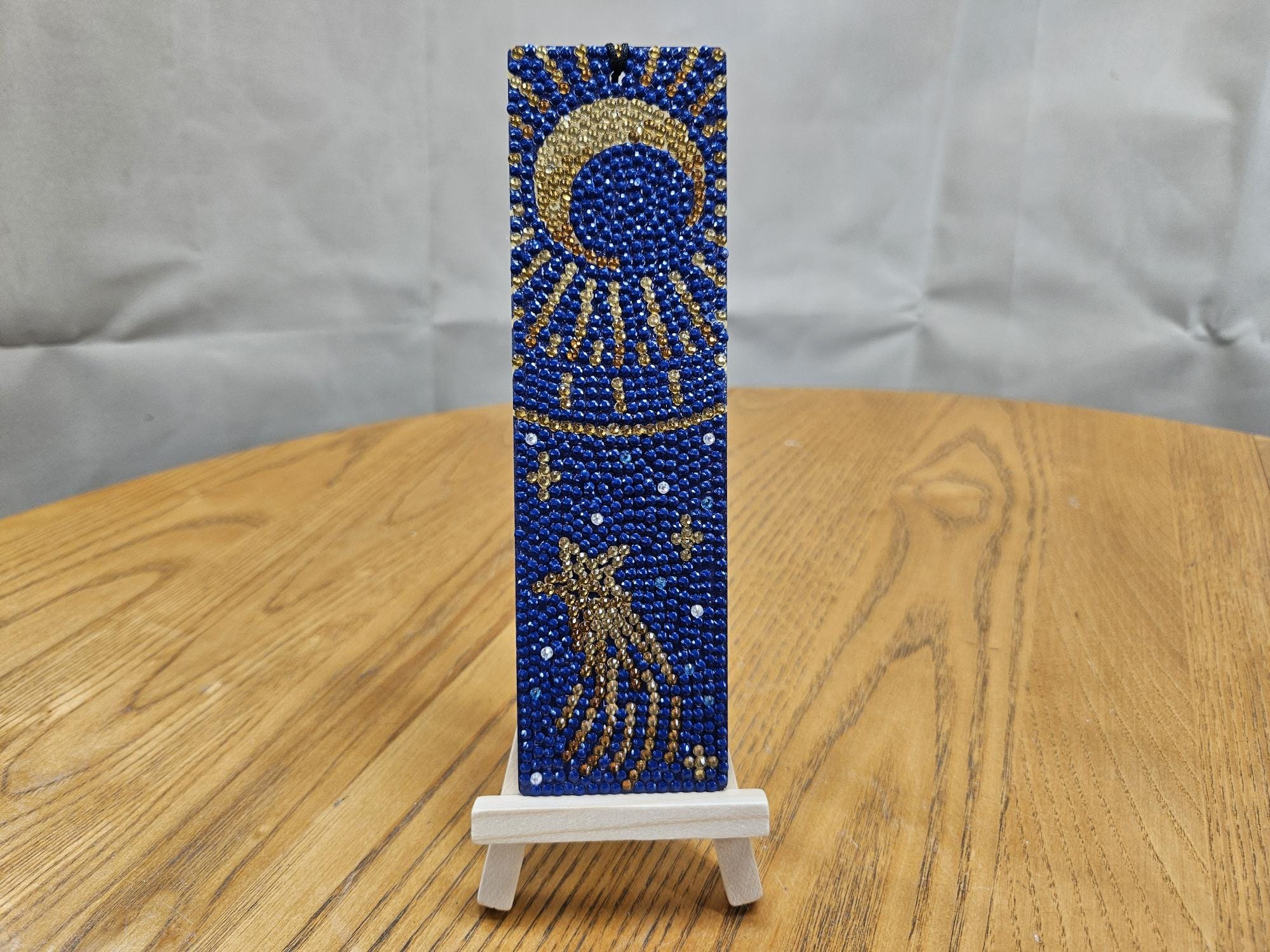 Finished Celestial Diamond Painting Bookmark: Handmade Art - Etsy
