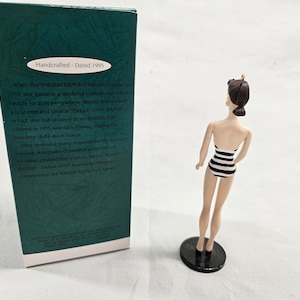 Very Rare Hallmark Keepsake Barbie Brunette Debut - 1959 Ornament, 1995 Collectors Club Edition.  New In Box   Free Shipping!!