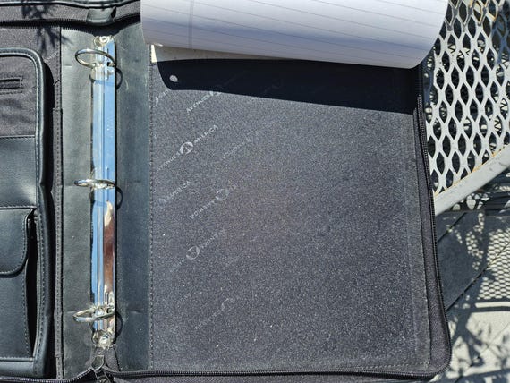 Black Faux Leather Portfolio Organizer - Avenues America - Like New View 4