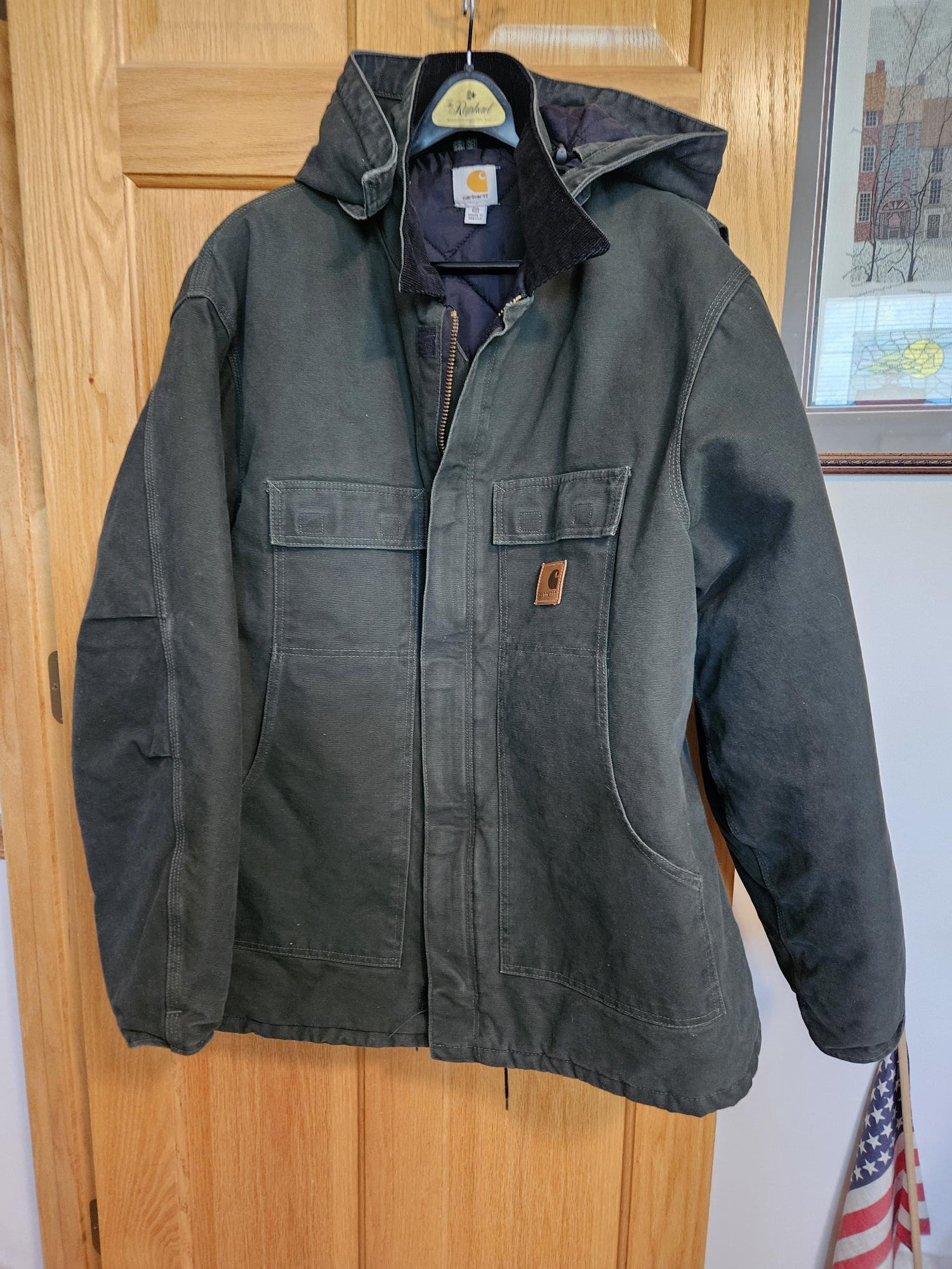 Carhartt Moss Green Jacket 2XL Tall, Moss Item #102366-316