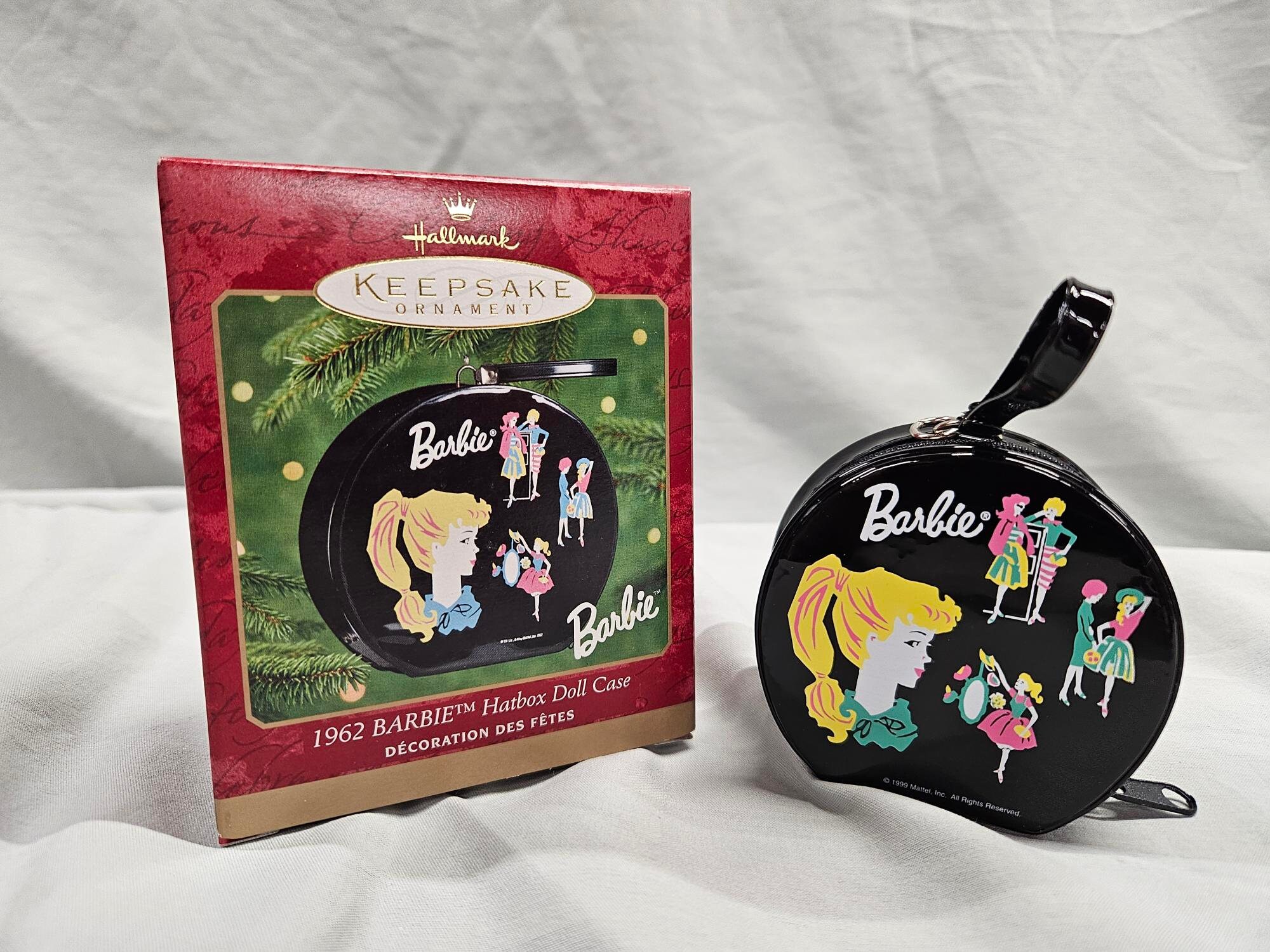 Hallmark Keepsake 1962 Barbie Hatbox Doll Case Ornament. Dated 2000. Free Shipping Etsy
