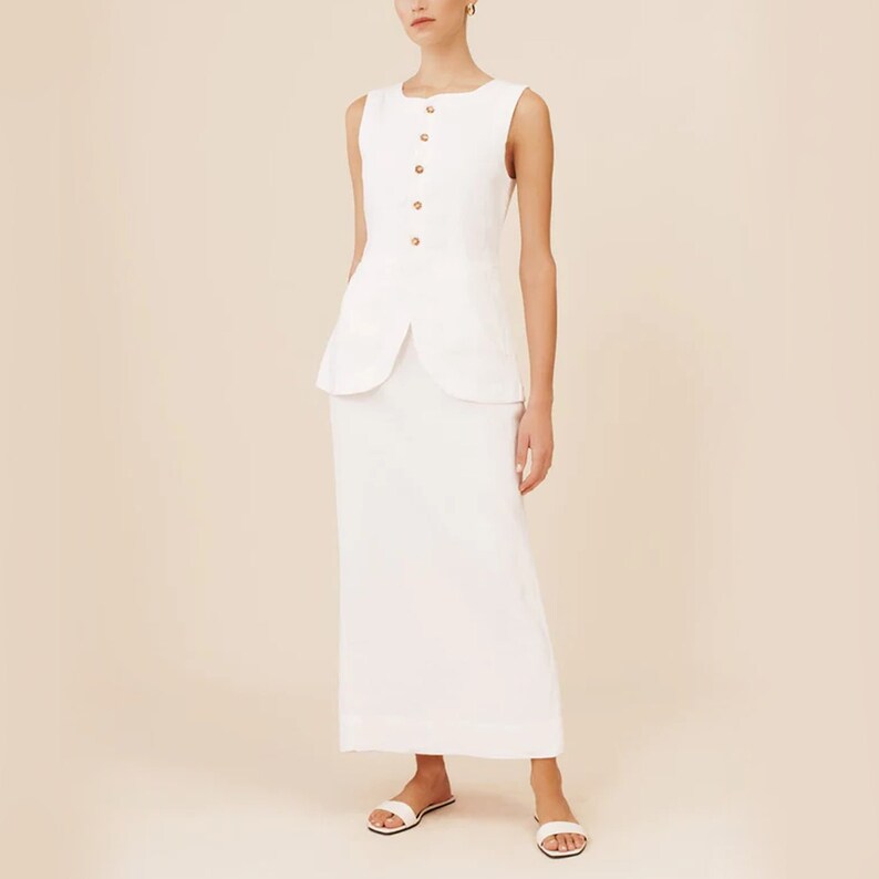Elegant Vest & Skirt Set