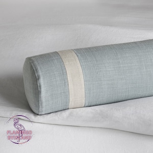 Mixed Color Linen Bolster Cover, Linen Bolster Cushion Cover, Linen Bolster in a Mix of Colors, Linen Pillowcase, Bolster Throw Pillowcase