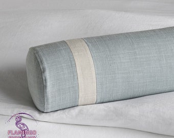 Mixed Color Linen Bolster Cover, Linen Bolster Cushion Cover, Linen Bolster in a Mix of Colors, Linen Pillowcase, Bolster Throw Pillowcase