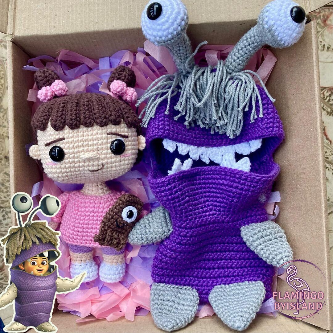 Monsters Inc. Boo Crochet, Amigurumi Crochet Toy Stuffed Plushie ...