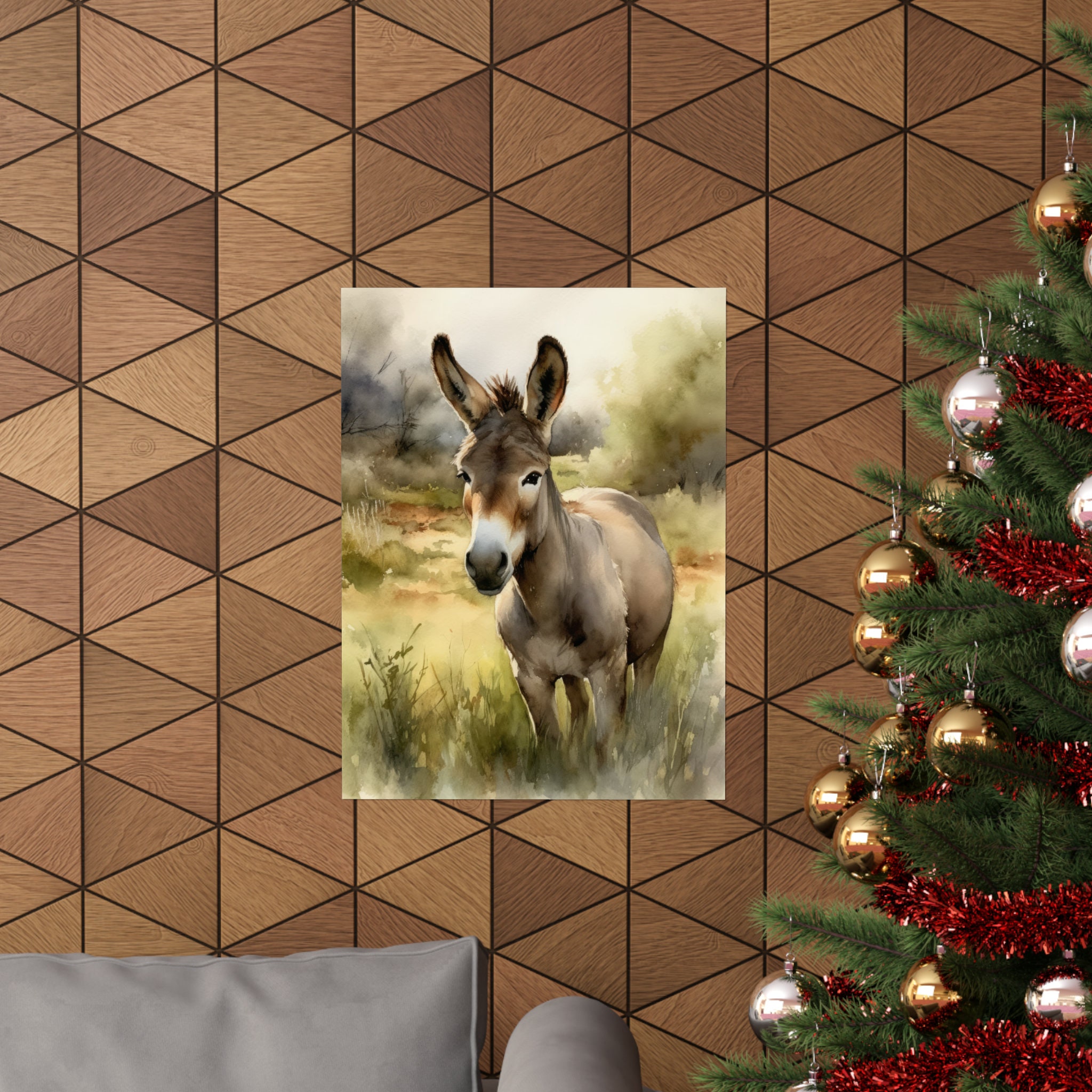 Donkey Farm Animal Art Print Farm Décor Farmhouse Wall Art - Etsy