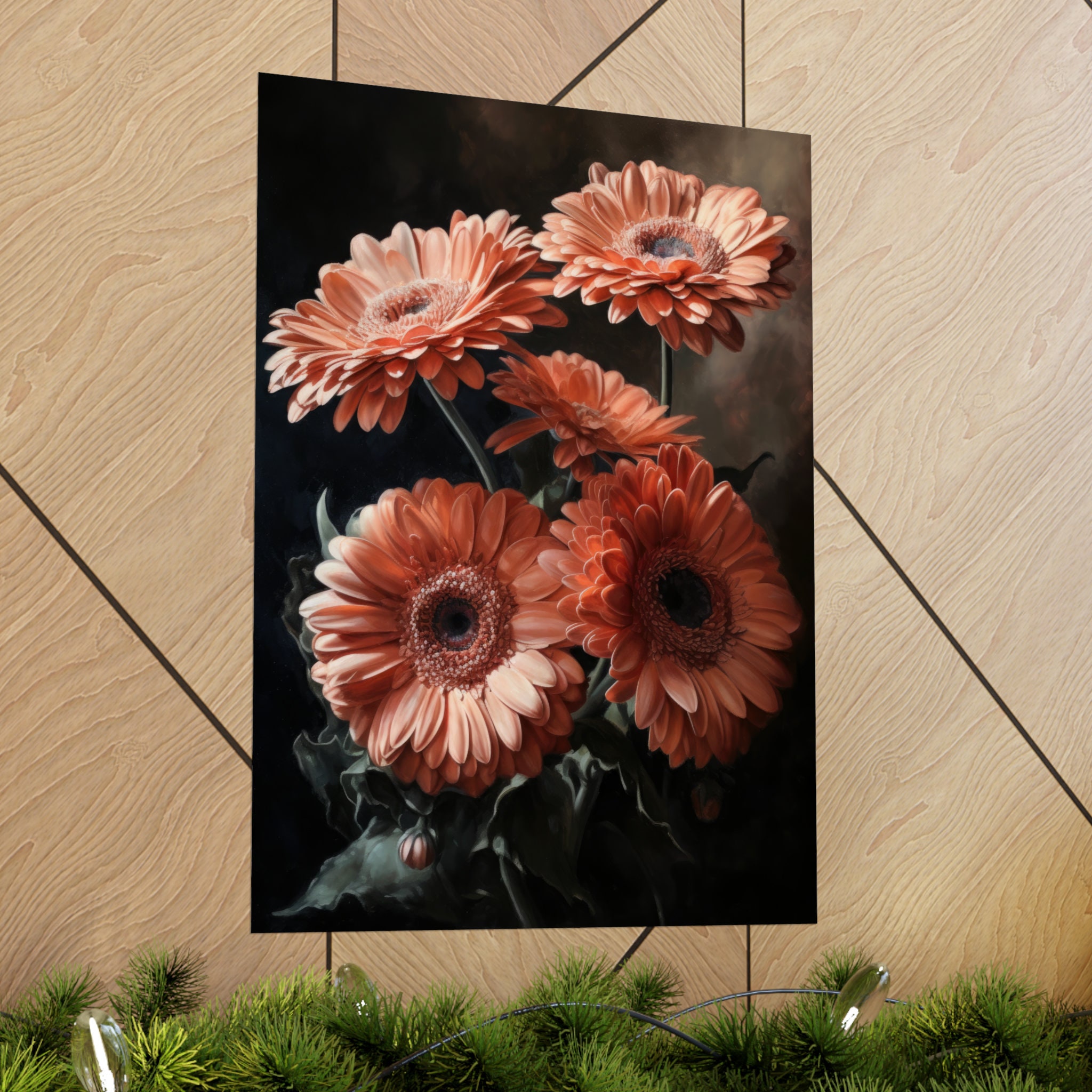 Gerbera Daisy Flower Art Print, Flower Painting, Flower Décor, Floral ...