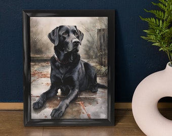 Labrador Retriever Dog Art Print, Dog Wall Art, Animal Art Print, Animal Art Poster, Dog Lover Gift, Colorful Animal Wall Art, Cool Dog Art