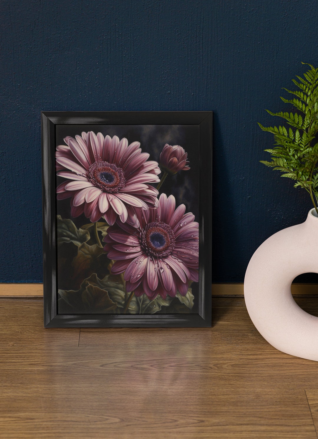 Gerbera Daisy Flower Art Print, Flower Painting, Flower Décor, Floral ...