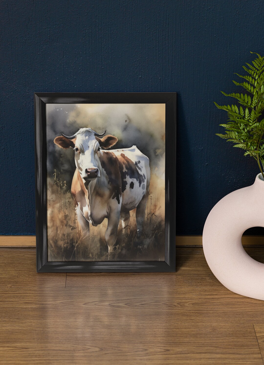 Cow Farm Animal Art Print, Farm Décor, Farmhouse Wall Art, Barn Artwork ...