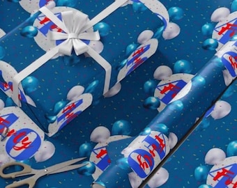 40th Birthday Wrapping Paper 40 year Milestone Gift Wrap