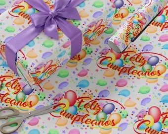 Feliz Cumpleaños Wrapping Happy Birthday in Spanish Gift Happy Birthday in Spanish, Feliz Cumpleaños
