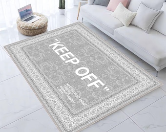 Keep Off Rug, Keep Off Rug, Keep Off, Keepoff Decor, Modern Living Room Carpet, Office Rug, Personalized Rug