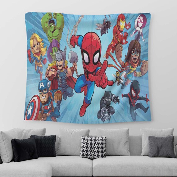 Spiderman Tapestry Kids Room Tapestry Tapestry for Living Room Area Tapestry Kids Gift Wall Art Tapestry Etsy