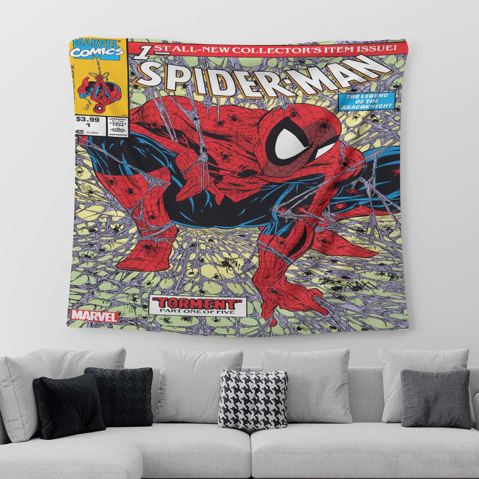 Spiderman tapestry hotsell