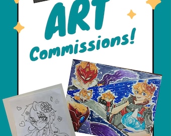 ¡Encargos de arte tradicional! Hecho a medida, bocetos, marcadores, encargos con base de alcohol para OCs, fursonas, personajes canónicos y más.