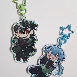 The Kid at The Back Sol Brugmansia Hyugo Sugimoto Double Sided Acrylic Sequin Keychain