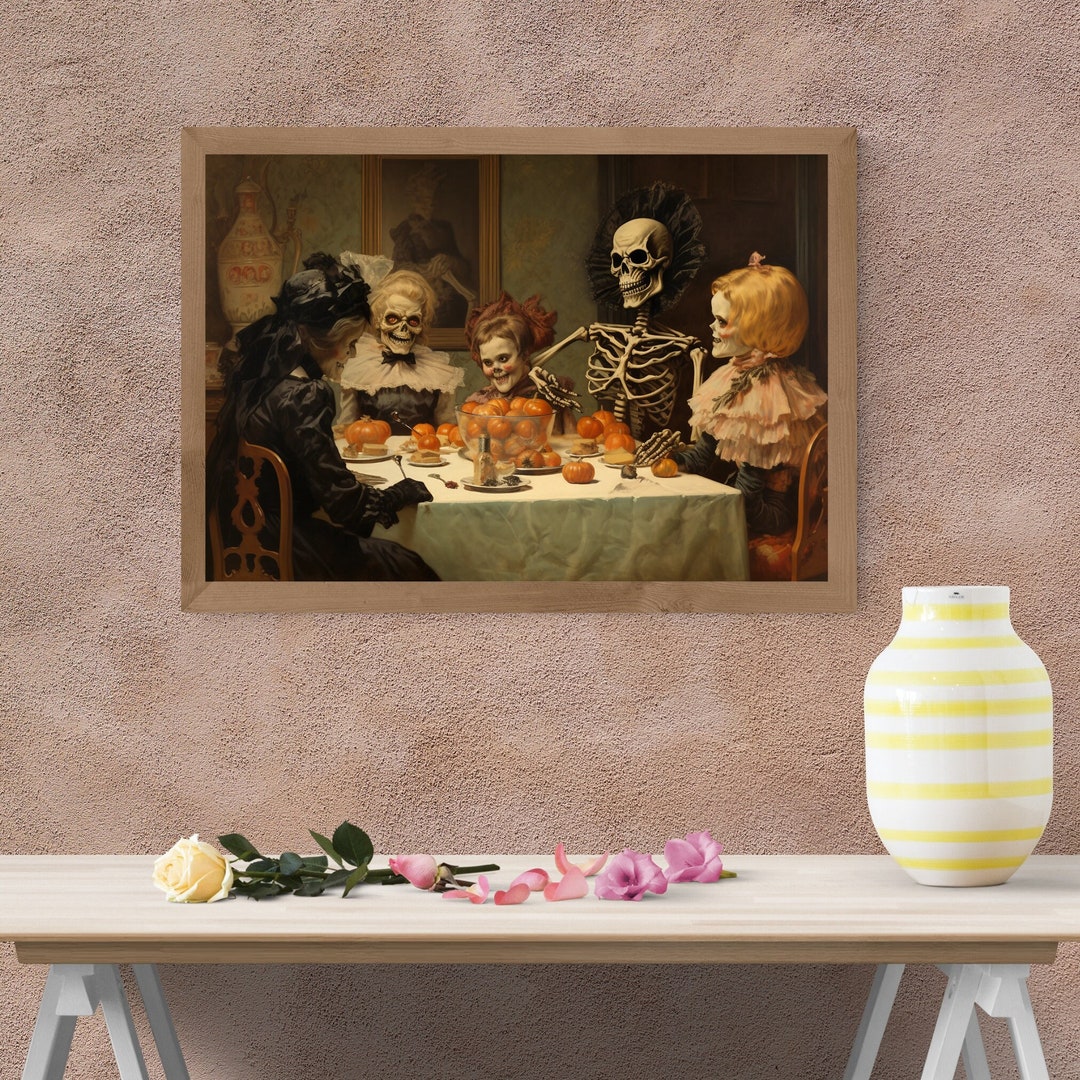 Vintage Halloween Wall Art and Home Decor Art Halloween Wall Etsy