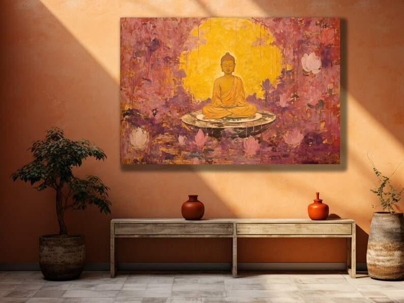 Buddha Wall Art Peaceful & Zen Wall Decor for Your Home Etsy