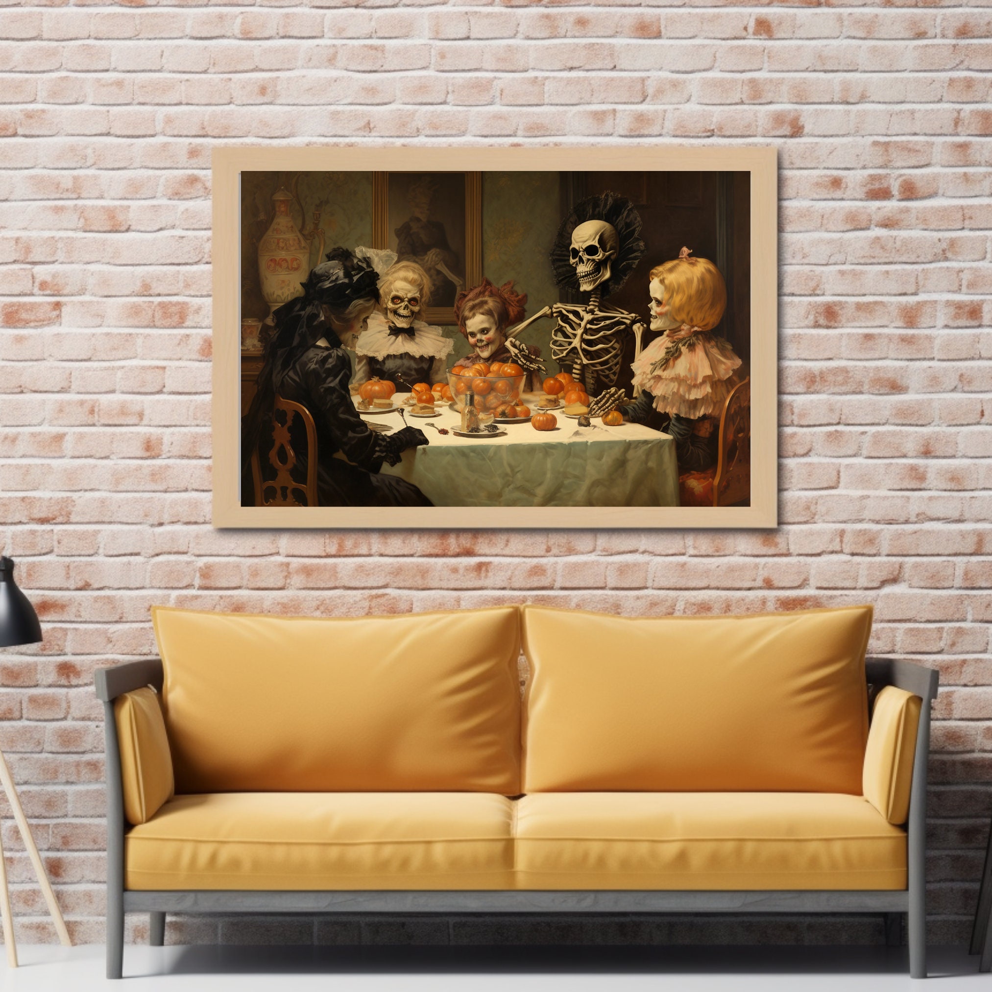 Vintage Halloween Wall Art and Home Decor Art Halloween Wall Etsy
