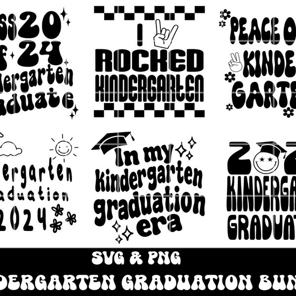 Kindergarten Graduation SVG Bundle I Kindergarten Graduation SVG I Kindergarten SVG I Kindergarten Graduation 2024